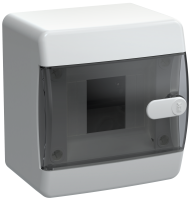 UNION Compact Корпус пластиковый ЩРН-П-4 IP41 черная прозрачная дверь IEK