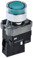 Кнопка управления LA167-BW3371 d=22мм RC 1NO с подсветкой зеленая IEK
