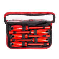 набор торцевых диэлектрических отверток НИО-2205-Т серия ПРОФИ для работ под напряжением до 1000 В (КВТ)