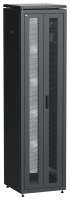 ITK LINEA N Шкаф сетевой 19" 47U 600х600мм двери передняя перфорированная задняя двустворчатая перфорированная черный