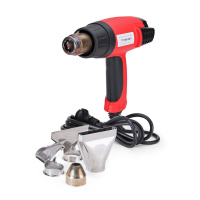 Фен технический высокотемпературный ТТ-1800 серия МАСТЕР с комплектом из 4 насадок (редукционная, рефлекторная, широкая щелевая, стеклозащитная) (КВТ)