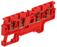 ARMAFIX Клемма пружинная CX4-4 четырехконтактная красная IEK