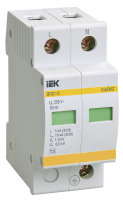 KARAT Ограничитель импульсного перенапряжения ОПС1-D 2P In=5кА Un=230В Im=10кА IEK