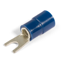 Наконечник кабельный вилочный изолированный НВИ(н) 16–6 серия ПРОФИ с нейлоновой манжетой (КВТ)