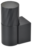 Светильник уличный 5220 настенный под лампу GU10 IP65 черный IEK