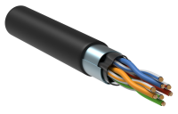 ITK Витая пара F/UTP кат. 5E 4х2х24AWG solid LDPE черный (305м) РФ