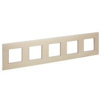 SKANDY Рамка 5-местная SK-F35Sh металл шампань IEK