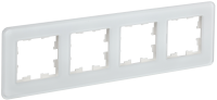 BRITE Рамка 4-местная РУ-4-2-Бр стекло белый RE IEK