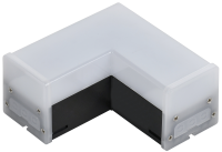 Светильник светодиодный L-образный 1010 8Вт 6500К 117х117х58мм черный IEK