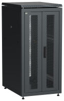 ITK LINEA N Шкаф сетевой 19" 24U 600х800мм двери передняя перфорированная задняя двустворчатая перфорированная черный