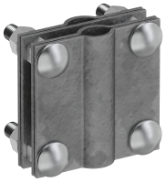 Зажим заземления с разделителем крестообразный стержень-полоса/пруток оцинкованная сталь TD IEK