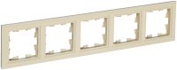 BRITE Рамка 5-местная РУ-5-БрКр бежевый IEK