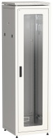 ITK LINEA N Шкаф сетевой 19" 38U 600х800мм стеклянная передняя дверь задняя металлическая серый
