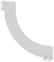 Перегородка разделительная 50мм поворота вертикального внутреннего 90град RAL 9016 IEK