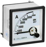 Амперметр Э47 5000/5А класс точности 1,5 72х72мм IEK