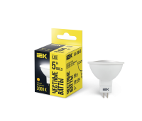 Лампа светодиодная MR16 софит 5Вт 230В 3000К GU5.3 IEK