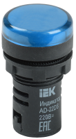 Лампа AD22DS(LED)матрица d22мм синий 230В AC/DC IEK