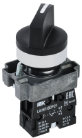 Переключатель LA167-BDF21 на 2 положения 1NO черный IEK