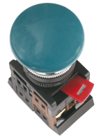 Кнопка управления AEА-22 "Грибок" d=22мм 1з+1р зеленая IEK