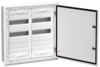 TITAN 5 Корпус металлический ЩРв-72 (2х36) 630х625х130мм IP31 белый (одна дверь) IEK