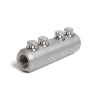 Соединитель болтовой 4СБП-150/240 с рядным расположением болтов для кабелей с изоляцией из сшитого полиэтилена (КВТ)