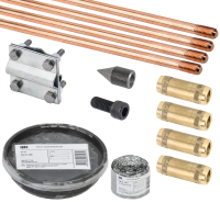 Комплект заземления 6/14 омедненная сталь IEK