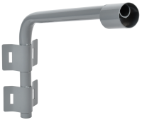 Кронштейн КР-2 D=60мм L=500мм под монтажную ленту 2 хомута серый IEK