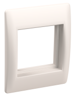 PRIMER Рамка и суппорт универсальные на 2 модуля белые IEK