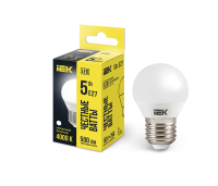 Лампа светодиодная G45 шар 5Вт 230В 4000К E27 IEK