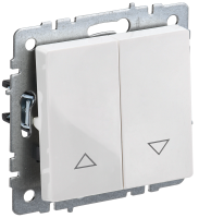 BRITE Выключатель жалюзи 10А ВС10-1-5-БрБ белый IEK