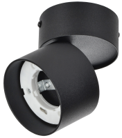 Светильник 4040 настенно-потолочный под лампу GX53 черный IEK