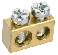 TEKFOR Шина нулевая сечение 6х9 2 отверстия IEK