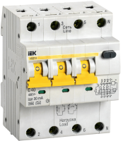 KARAT Автоматический выключатель дифференциального тока АВДТ 34 C40 30мА тип A IEK