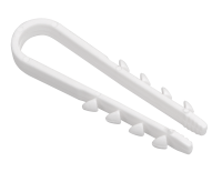 Дюбель хомут 5-10мм нейлон белый (100шт) IEK