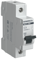 Автоматический выключатель ВА47-29М 1P 3А 4,5кА C GENERICA