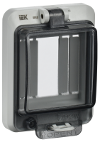 Крышка защитная для выреза в шкафу пластик 3 модуля IP66 IEK