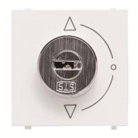 2CLA225300N1101 - Механизм выключателя с ключом на 2 положения, с фиксацией, 2-модульный, серия Zenit, цвет альпийский белый