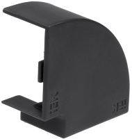 ELECOR Поворот 90град КМП 60х40 черный (4шт/компл) IEK