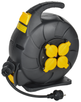 TWIST Катушка УК15 4 места IP44 с заземлением 3х1,5мм2 КГ с автосмоткой кабеля 15м IEK