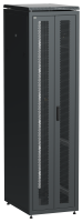 ITK LINEA N Шкаф сетевой 19" 47U 600х800мм двери передняя перфорированная задняя двустворчатая перфорированная черный