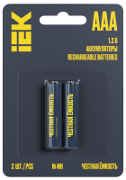 Аккумулятор GREEN Ni-MH AAA 1100мАч (2шт/блистер) IEK