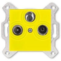 2CHH083303A6064 - Розетка TV-R-SAT, Levit, жёлтый