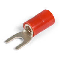 Наконечник кабельный вилочный изолированный НВИ(н) 10–6 серия ПРОФИ с нейлоновой манжетой (КВТ)