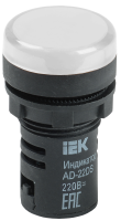 Лампа AD16DS(LED)матрица d16мм белый 230В AC/DC IEK
