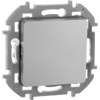 INSPIRIA Выключатель 1-клавишный схема 1 10АХ безвинтовые зажимы алюминий