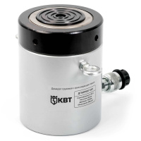 Домкрат грузовой с фиксирующей гайкой ДГ-50П50Г серия ПРОФИ с пружинным возвратом штока (КВТ)