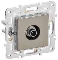 SKANDY Розетка TV проходная SK-A17N металл никель IEK