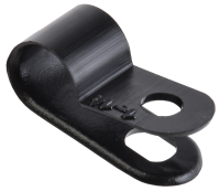 Скоба крепежная 6мм нейлоновая черная (50шт) IEK