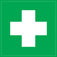 Самоклеящаяся этикетка 150х150мм "Медицинская аптечка" IEK