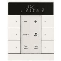 2CKA006330A0036 - SBS/U6.0.1-884 Регулятор комнатной температуры ведомый, 6-клавишный, белый бархат